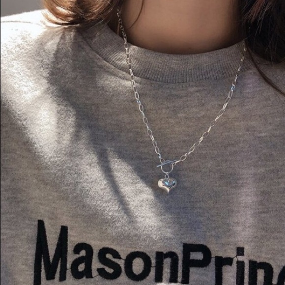 Love heart sterling silver pendant necklace - Picture 4 of 4